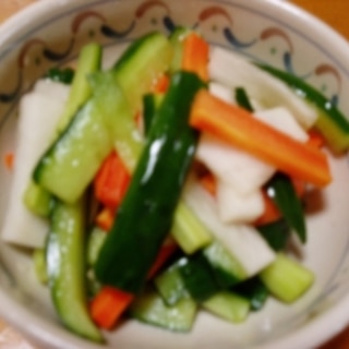 簡単！三色野菜の甘酢漬け